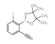 3-Fluoro-2-(tetramethyl-1,3,2-dioxaborolan-2-yl)benzonitrile - Chemical structure and product image