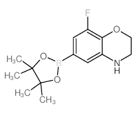 8-Fluoro-6-(4,4,5,5-tetramethyl-1,3,2-dioxaborolan-2-yl)-3,4-dihydro-2h-benzo[b][1,4]oxazine - Chemical structure and product image