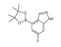 6-Fluoro-4-(4,4,5,5-tetramethyl-[1,3,2]dioxaborolan-2-yl)-1h-indazole - Chemical structure and product image