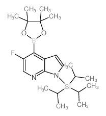 5-Fluoro-4-(4,4,5,5-tetramethyl-1,3,2-dioxaborolan-2-yl)-1-(triisopropylsilyl)-1h-pyrrolo[2,3-b]pyridine - Chemical structure and product image