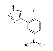 4-Fluoro-3-(tetrazol-5-yl)phenylboronic Acid - Chemical structure and product image