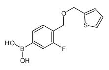 3-Fluoro-4-(thiophen-2-ylmethoxymethyl)phenylboronic acid - Chemical structure and product image