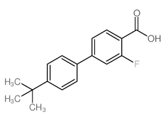 2-Fluoro-4-(4-t-butylphenyl)benzoic acid - Chemical structure and product image