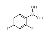 2-Fluoro-4-iodophenylboronic acid - Chemical structure and product image