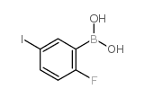 2-Fluoro-5-iodophenylboronic acid - Chemical structure and product image