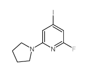 2-Fluoro-4-iodo-6-(pyrrolidin-1-yl)pyridine - Chemical structure and product image
