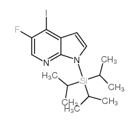 5-Fluoro-4-iodo-1-(triisopropylsilyl)-1h-pyrrolo[2,3-b]pyridine - Chemical structure and product image