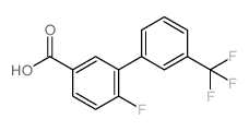 4-Fluoro-3-(3-trifluoromethylphenyl)benzoic acid - Chemical structure and product image
