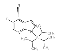 5-Fluoro-1-(triisopropylsilyl)-1h-pyrrolo[2,3-b]-pyridine-4-carbonitrile - Chemical structure and product image