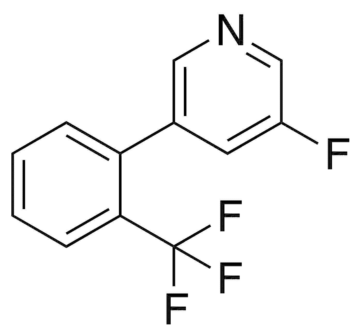 	3-Fluoro-5-[2-(trifluoromethyl)phenyl]pyridine - Chemical structure and product image