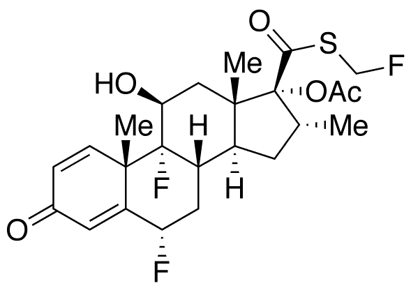 	Fluticasone Acetate - Chemical structure and product image