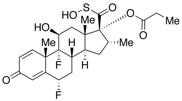 	Fluticasone 17beta-Carbonylsulfenic Acid 17-Propionat - Chemical structure and product image