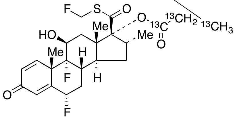 Fluticasone Propionate-13C3 - Chemical structure and product image