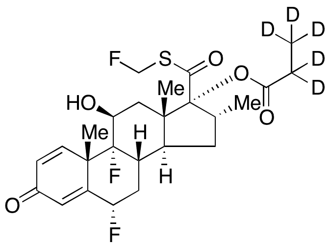 	Fluticasone Propionate-d5 - Chemical structure and product image