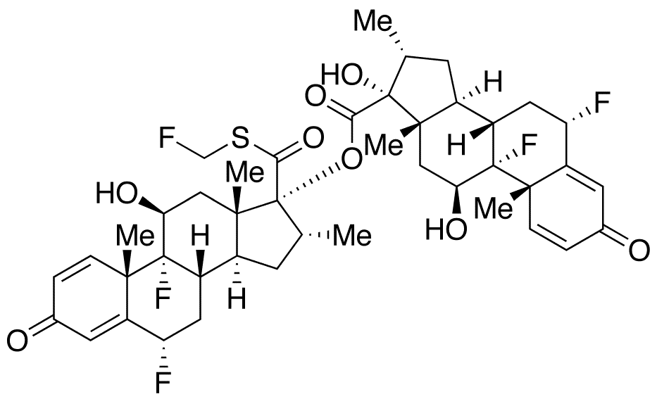 Fluticasone Dimer Impurity (~90%) - Chemical structure and product image