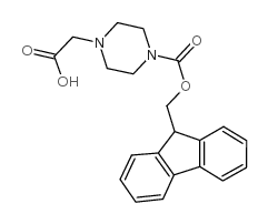 	Fmoc-(4-carboxymethyl)piperazine - Chemical structure and product image