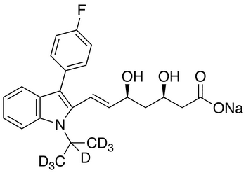 	(3R,5S)-Fluvastatin-d7 Sodium Salt - Chemical structure and product image