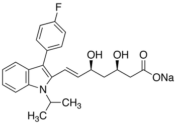 	(3R,5S)-Fluvastatin Sodium Salt - Chemical structure and product image