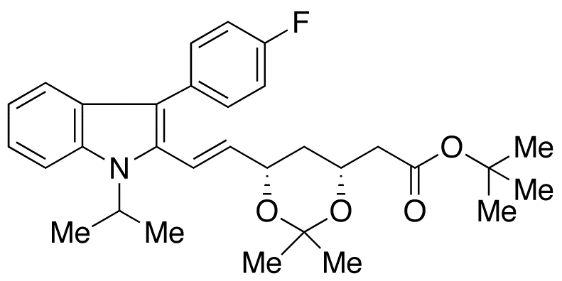 (3R,5S)-Fluvastatin-3,5-acetonide tert-Butyl Ester - Chemical structure and product image
