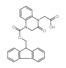 	Fmoc-4-carboxymethyl-1,2,3,4-tetrahydroquinoxalin-3-one - Chemical structure and product image