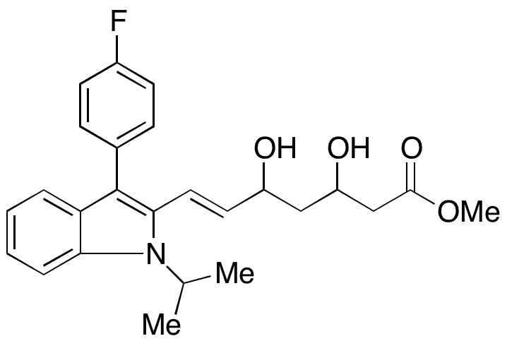 rac-Fluvastatin Methyl Ester (mixture of diastereomers) - Chemical structure and product image