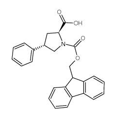 (2S,4S)-Fmoc-4-phenyl-pyrrolidine-2-carboxylic acid - Chemical structure and product image