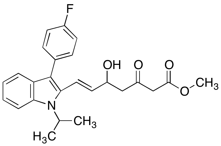 5-rac-Fluvastatin O-Methyl 3-Keto - Chemical structure and product image