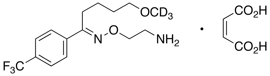 (E)-Fluvoxamine-d3 Maleate - Chemical structure and product image