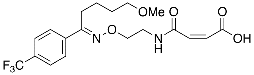 Fluvoxamine Maleic Acid Monoamide(Fluvoxamine Maleate Impurity) - Chemical structure and product image