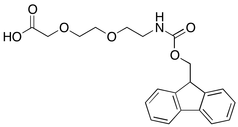 8-(Fmoc-amino)-3,6-dioxaoctanoic Acid - Chemical structure and product image