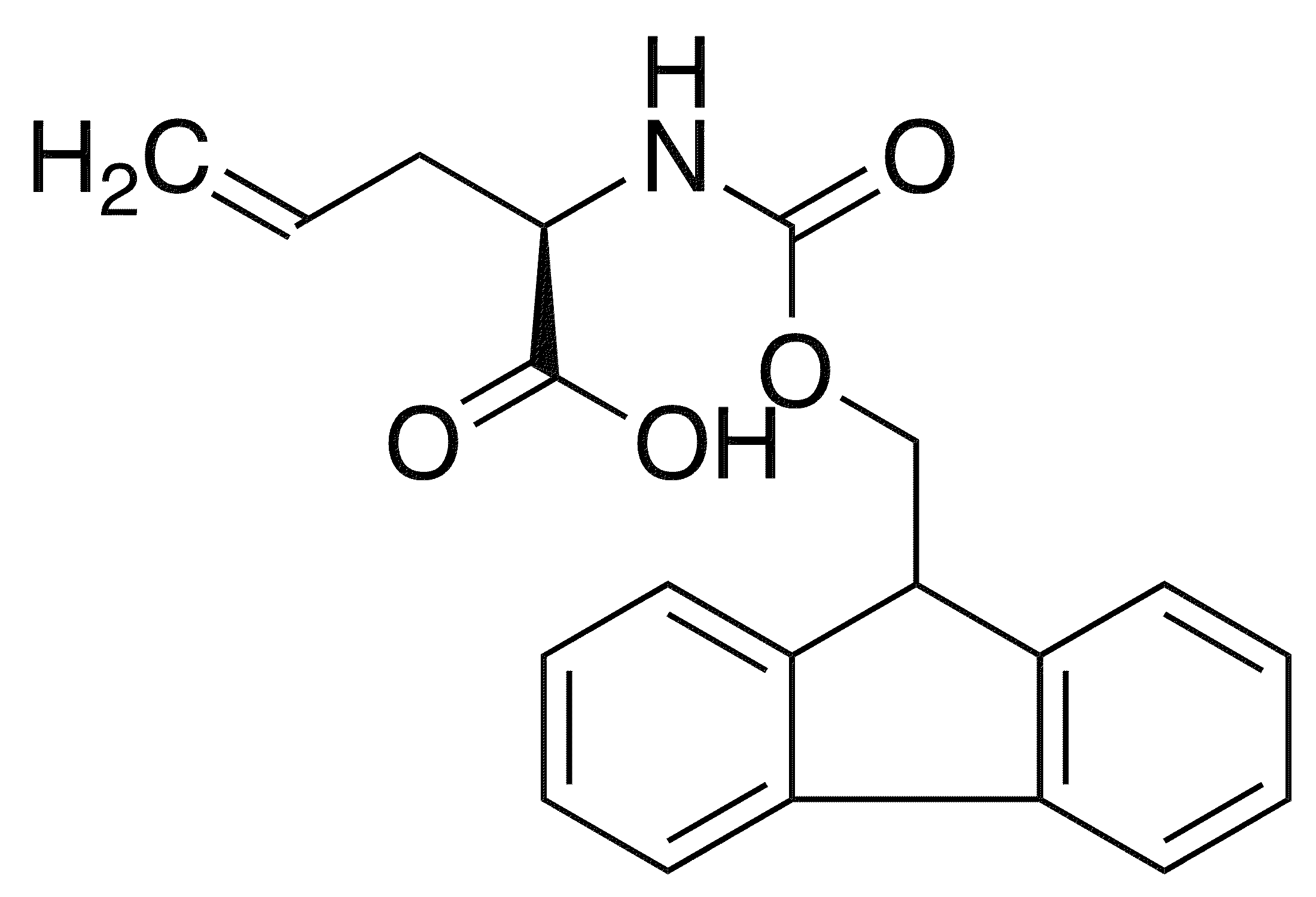 Fmoc-D-allylglycine - Chemical structure and product image
