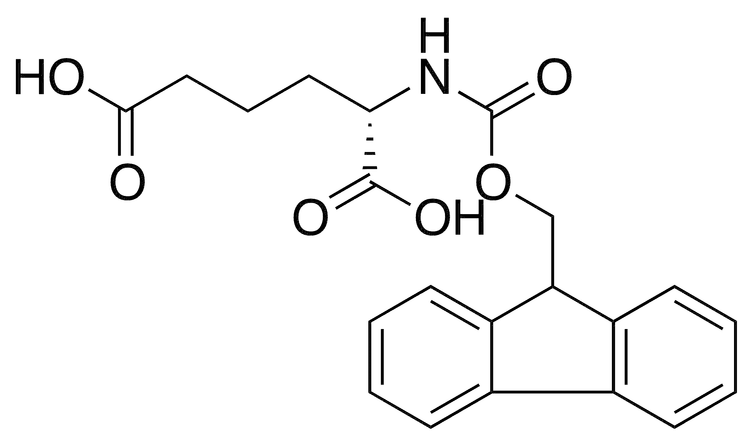 Fmoc-L-2-aminoadipic acid - Chemical structure and product image