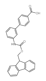 3-(Fmoc-amino)-biphenyl-4-carboxylic acid - Chemical structure and product image
