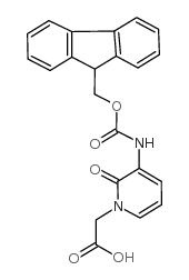 Fmoc-3-amino-1-carboxymethyl-pyridin-2-one - Chemical structure and product image