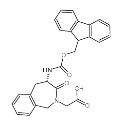 (S)-Fmoc-4-amino-2-carboxymethyl-1,3,4,5-tetrahydro-2h-[2]-benzazepin-3-one - Chemical structure and product image