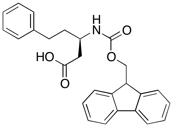 Fmoc-(R)-3-amino-5-phenylpentanoic Acid - Chemical structure and product image
