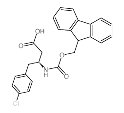 Fmoc-(s)-3-amino-4-(4-chloro-phenyl)-butyric acid - Chemical structure and product image