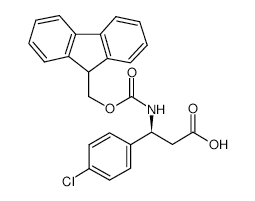 Fmoc-(s)-3-amino-3-(4-chlorophenyl)propionic acid - Chemical structure and product image
