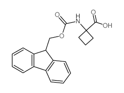 Fmoc-1-amino-1-cyclobutanecarboxylic acid - Chemical structure and product image