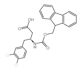 Fmoc-(S)-3-amino-4-(3,4-dichloro-phenyl)-butyric acid - Chemical structure and product image