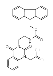 Fmoc-3-(2-aminoethyl)-1-carboxymethyl-quinazoline-2,4-dione - Chemical structure and product image