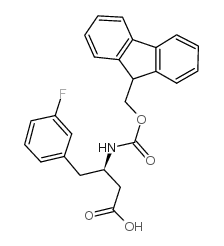 Fmoc-(r)-3-amino-4-(3-fluorophenyl)-butyric acid - Chemical structure and product image