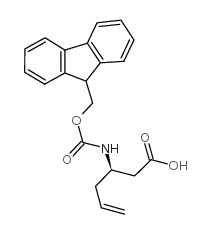 Fmoc-(r)-3-amino-5-hexenoic acid - Chemical structure and product image