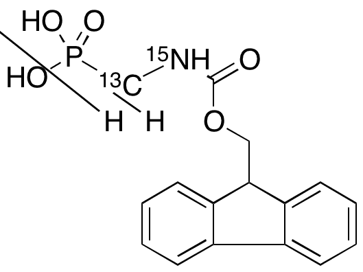 N-Fmoc Aminomethanephosphonic Acid-13C,15N - Chemical structure and product image