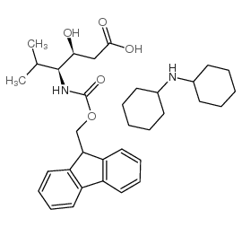 Fmoc-(3s,4s)-4-amino-3-hydroxy-5-methyl-hexanoic acid dcha - Chemical structure and product image