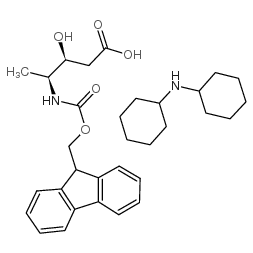 Fmoc-(3s,4s)-4-amino-3-hydroxy-pentanoic acid dcha - Chemical structure and product image