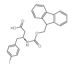 Fmoc-(s)-3-amino-4-(4-iodo-phenyl)-butyric acid - Chemical structure and product image