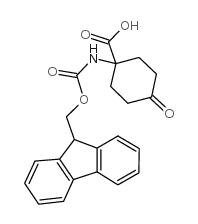 N-Fmoc-amino-4-ketocyclohexylcarboxylic acid - Chemical structure and product image