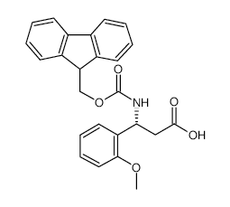 Fmoc-(r)-3-amino-3-(2-methoxy-phenyl)-propionic acid - Chemical structure and product image