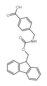 4-(Fmoc-aminomethyl)benzoic acid - Chemical structure and product image